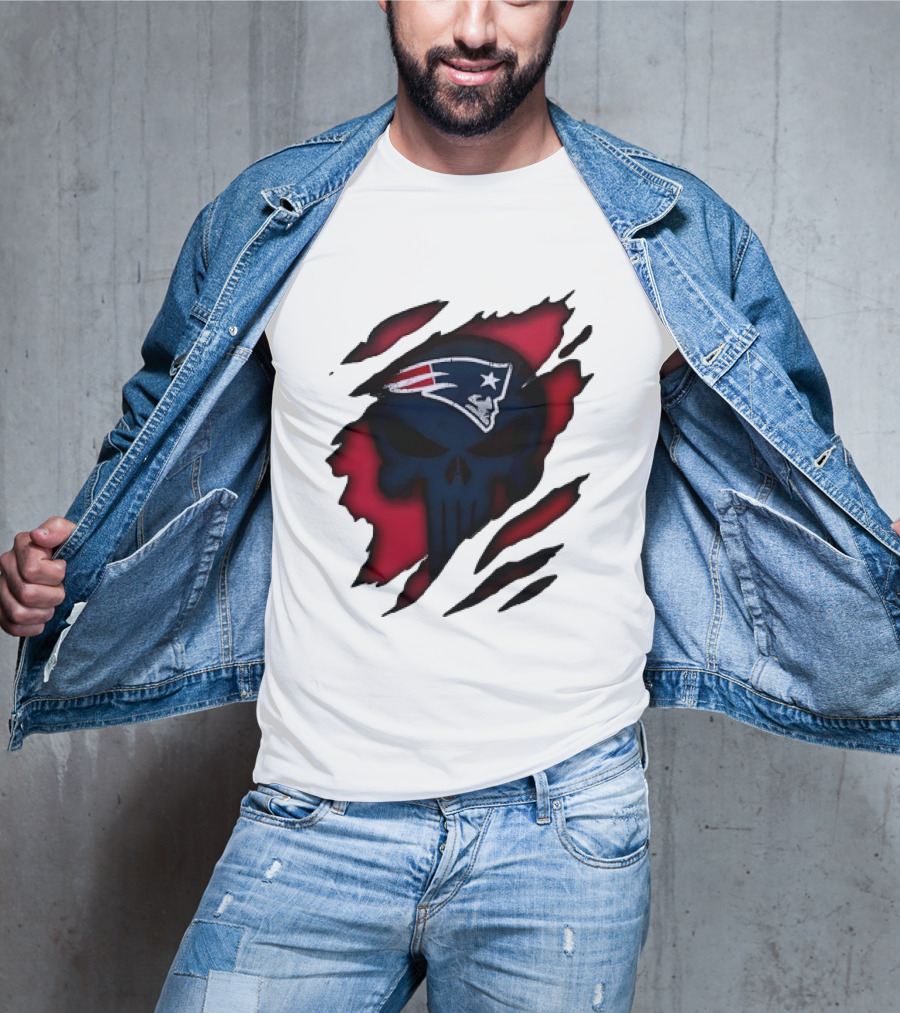 Patriots Skull Rip T-Shirt
