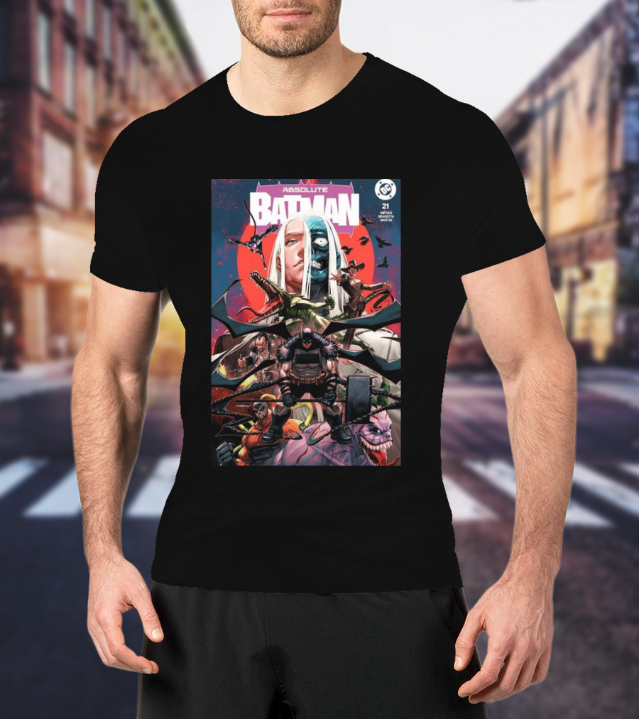 Absolute Batman #21 Santa Fung 2nd Special Gold Spot Foil Variant Knight Snyder Capullo Martini DC Comics T-Shirt