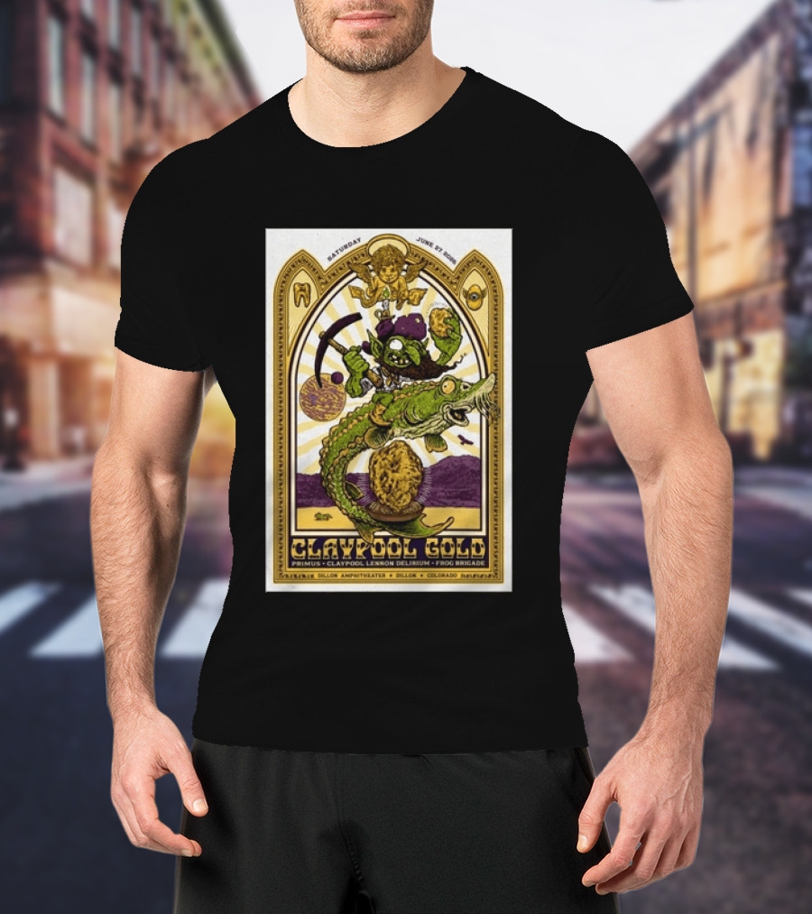 Primus Claypool Lennon Delirium Frog Brigade Dillon Amphitheater June 27 2026 T-Shirt
