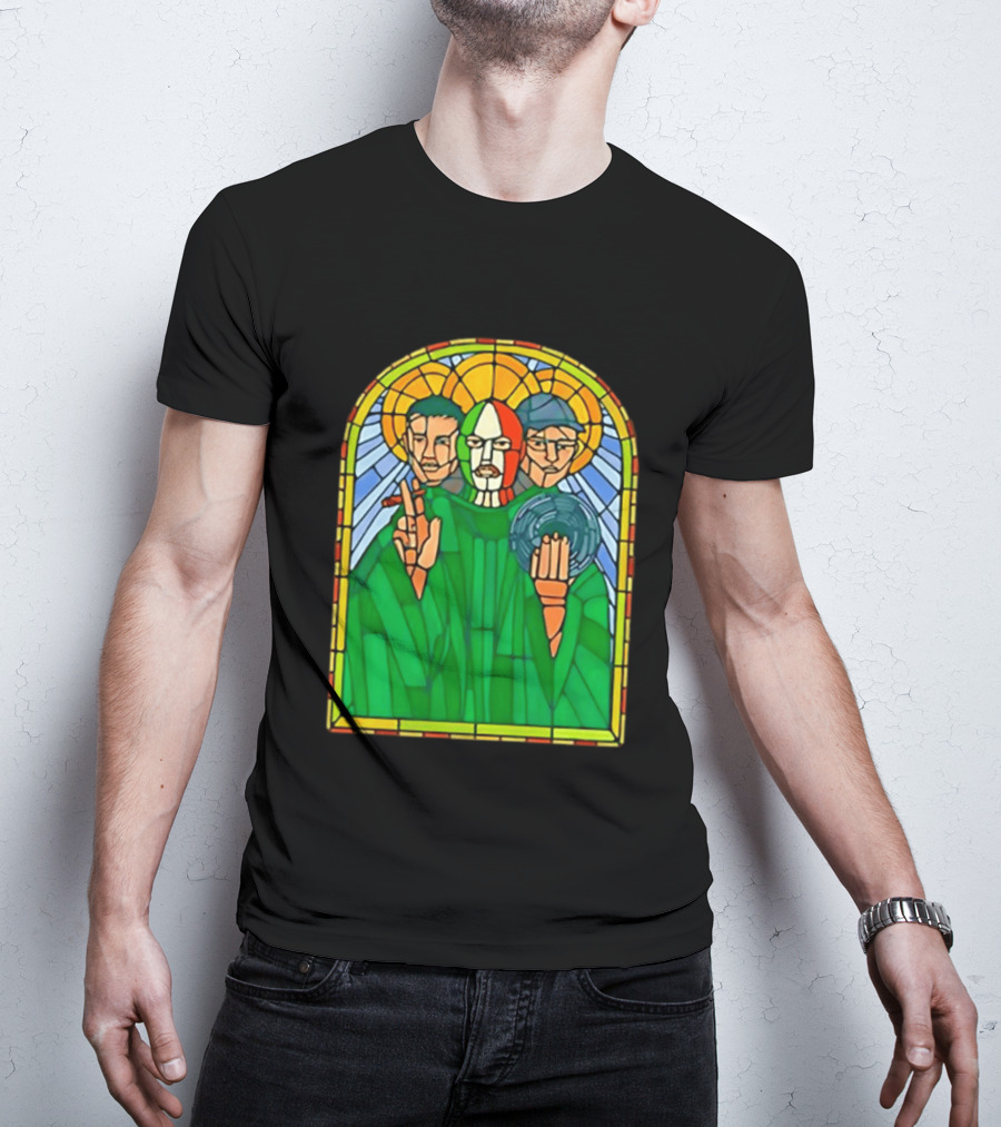 Conor McGregor Khabib Nurmagomedov Dustin Poirier MMA Ultimate Fighting Stained Glass T-Shirt