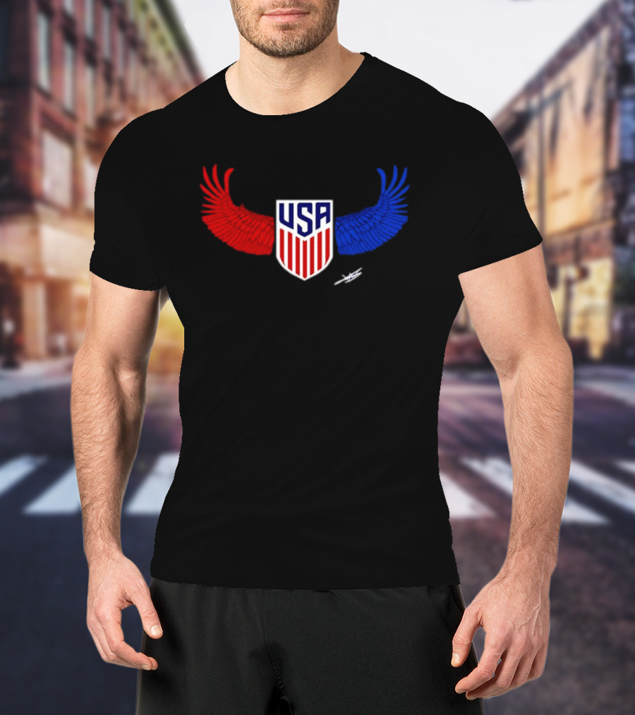 USA Wings Shield United States Men National Team T-Shirt