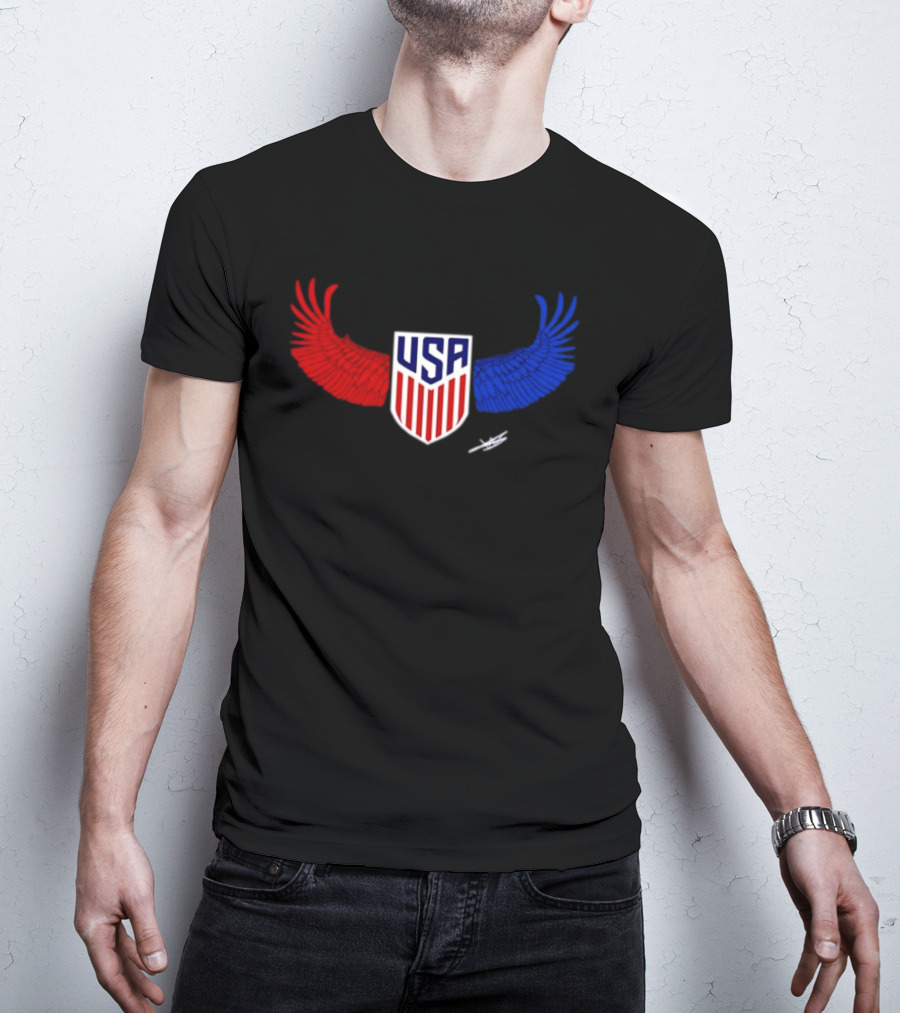USA Wings Shield United States Men National Team T-Shirt