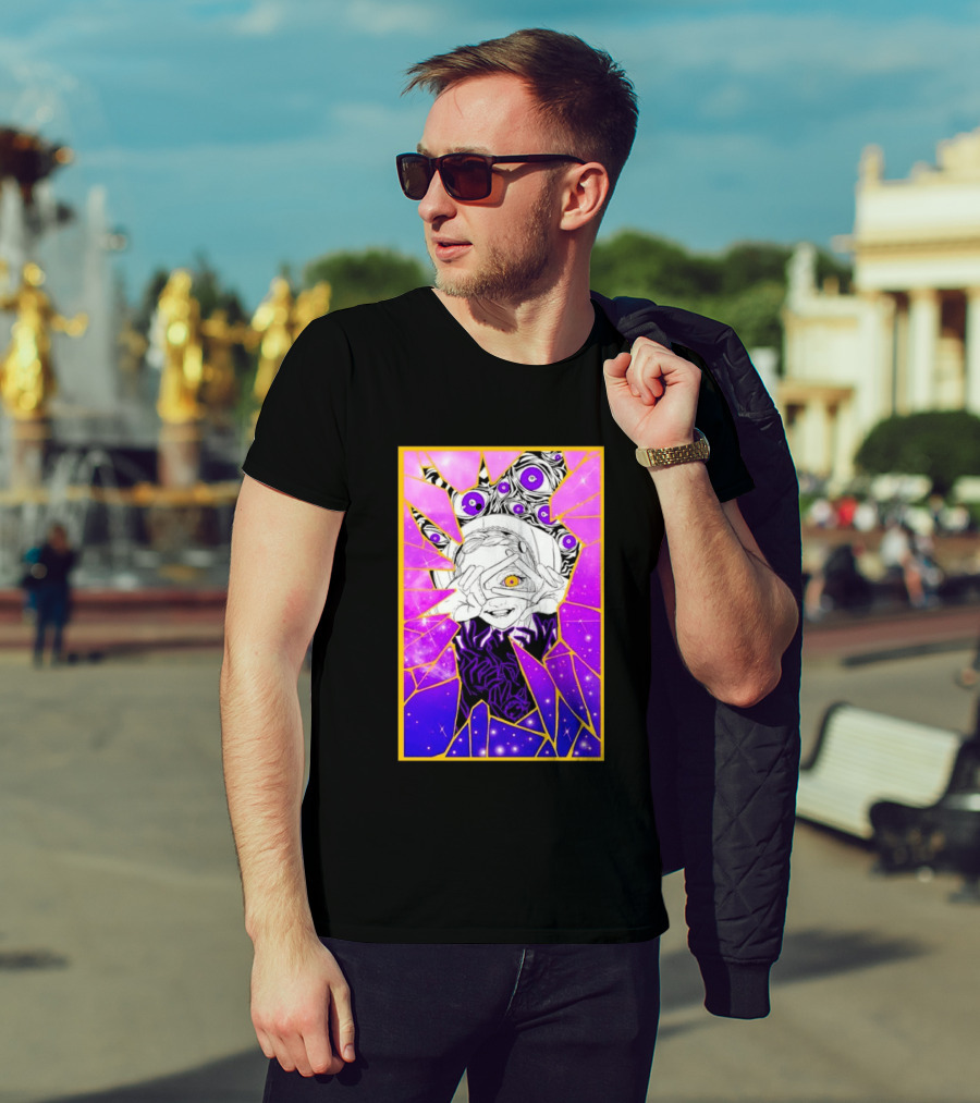Makima Chainsaw Man Stained Glass Cosmic Galaxy Eyes T-Shirt
