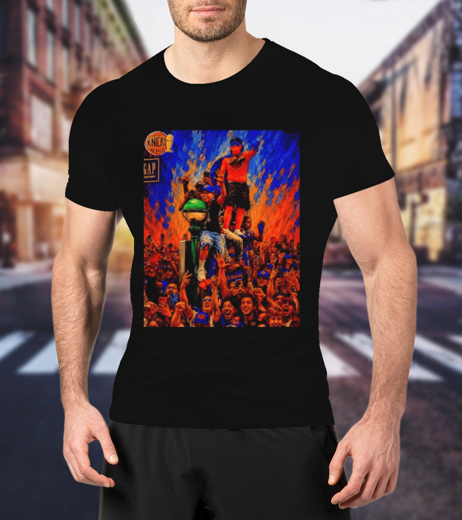 Knicks Fans Celebration New York Subway Graffiti Mexico NBA T-Shirt