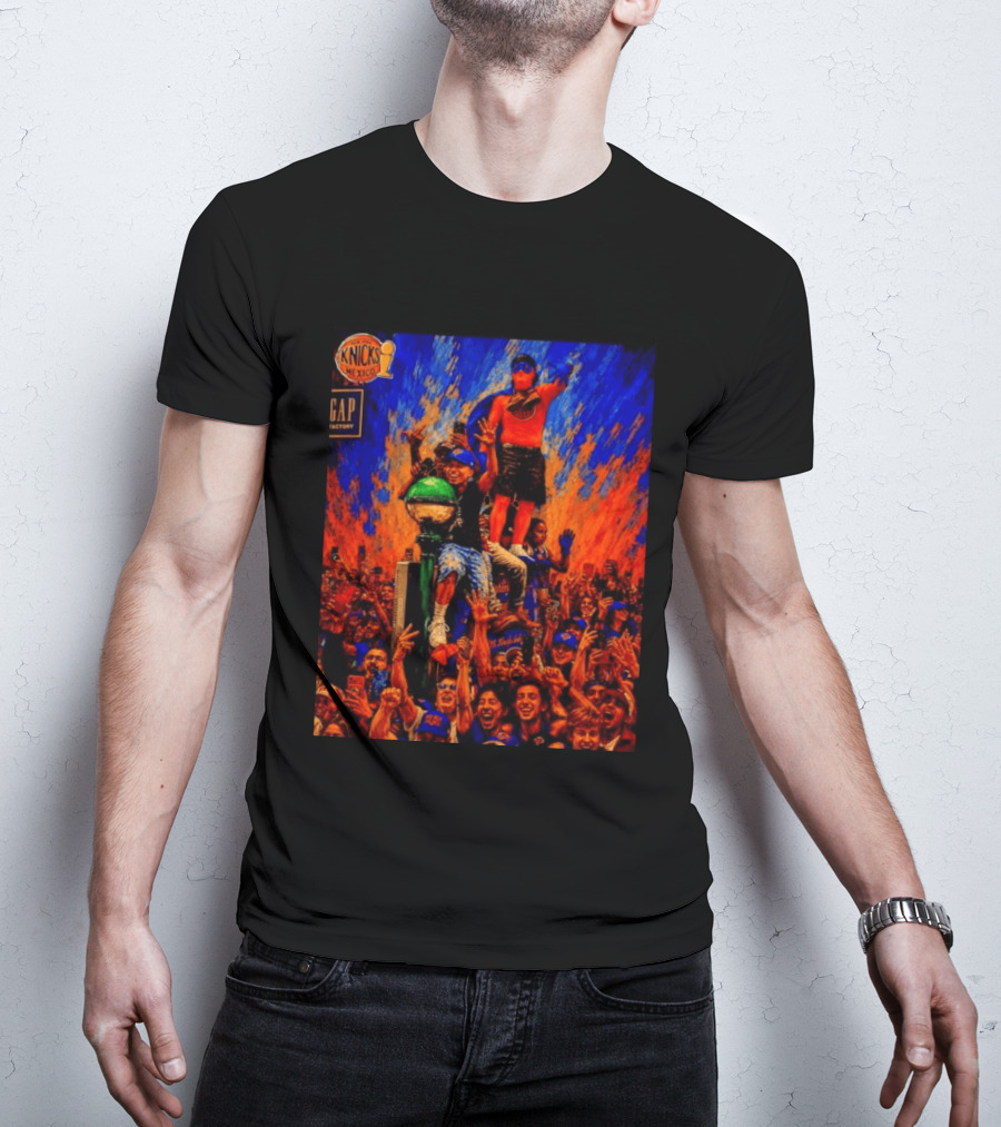 Knicks Fans Celebration New York Subway Graffiti Mexico NBA T-Shirt