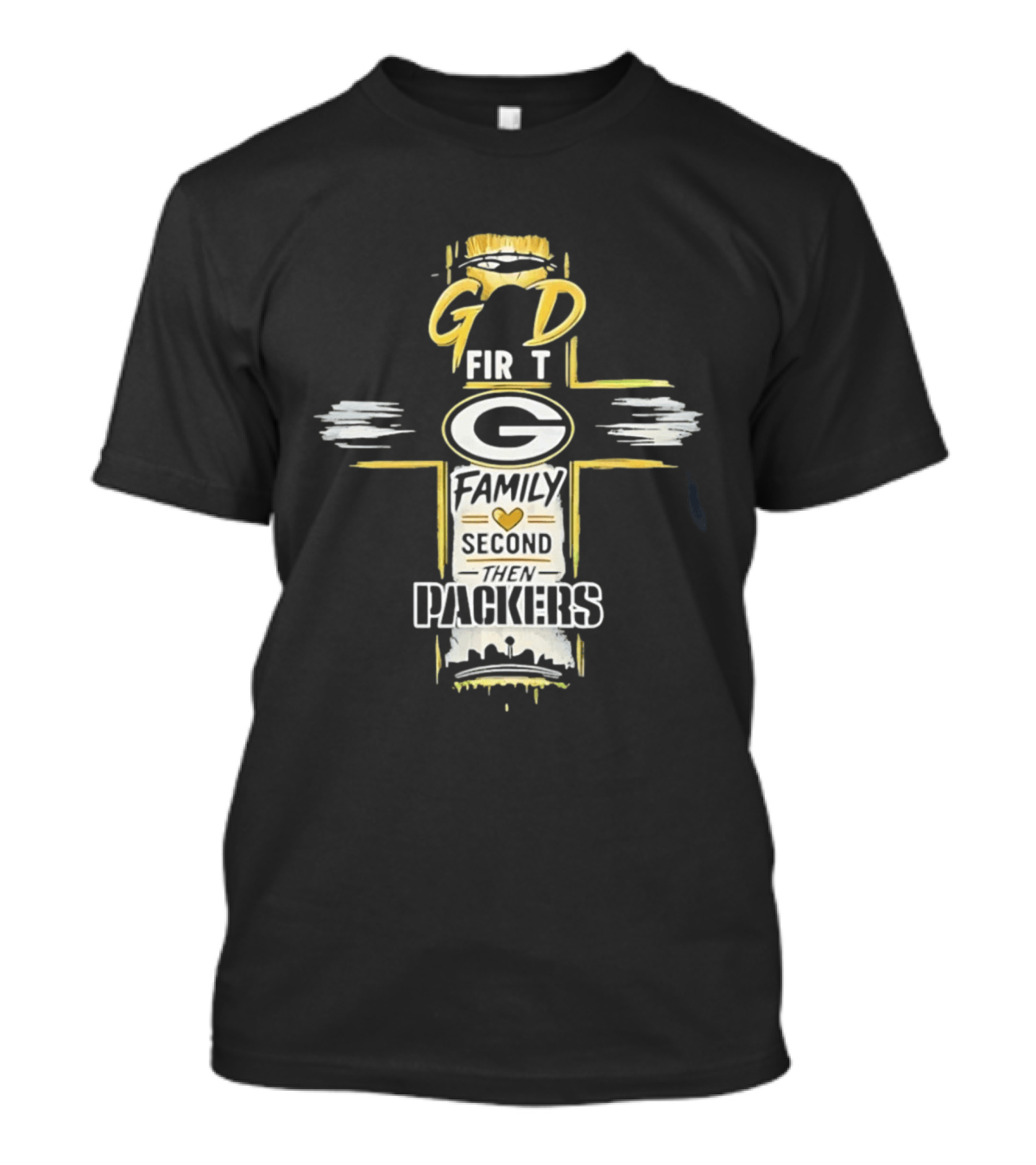 God First Family Second Then Packers Football Fan Priorities T-Shirt