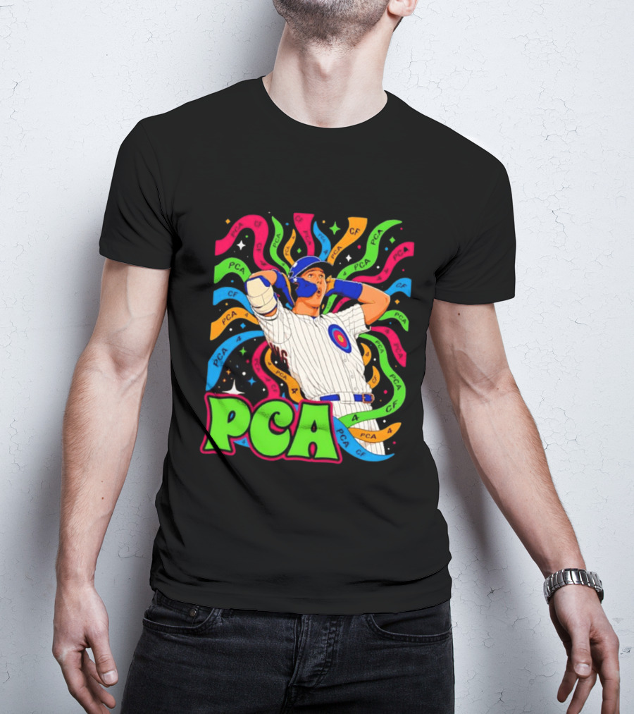 PCA Baseball Player Vibe Retro Style With Cosmic T-Shirt