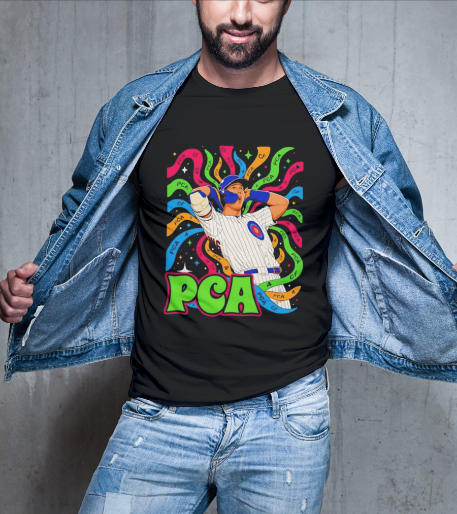 PCA Baseball Player Vibe Retro Style With Cosmic T-Shirt