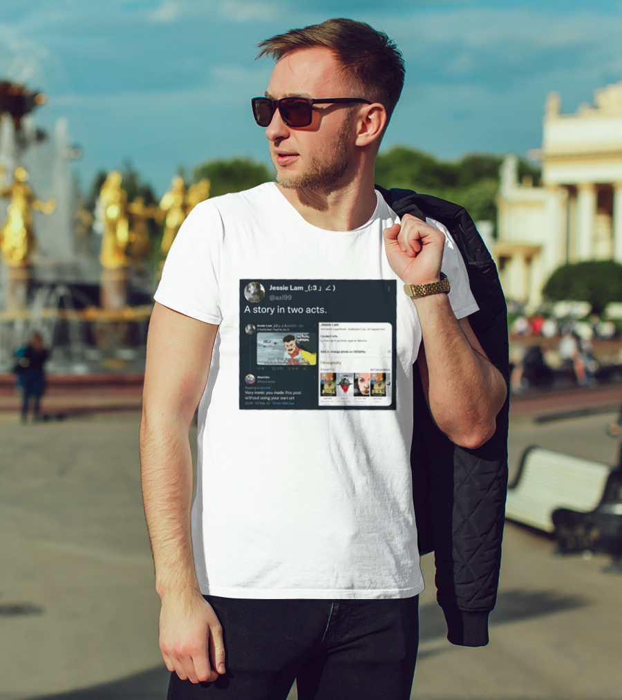 Jessie Lam A Story In Two Acts Tweet Comic Art Reference T-Shirt
