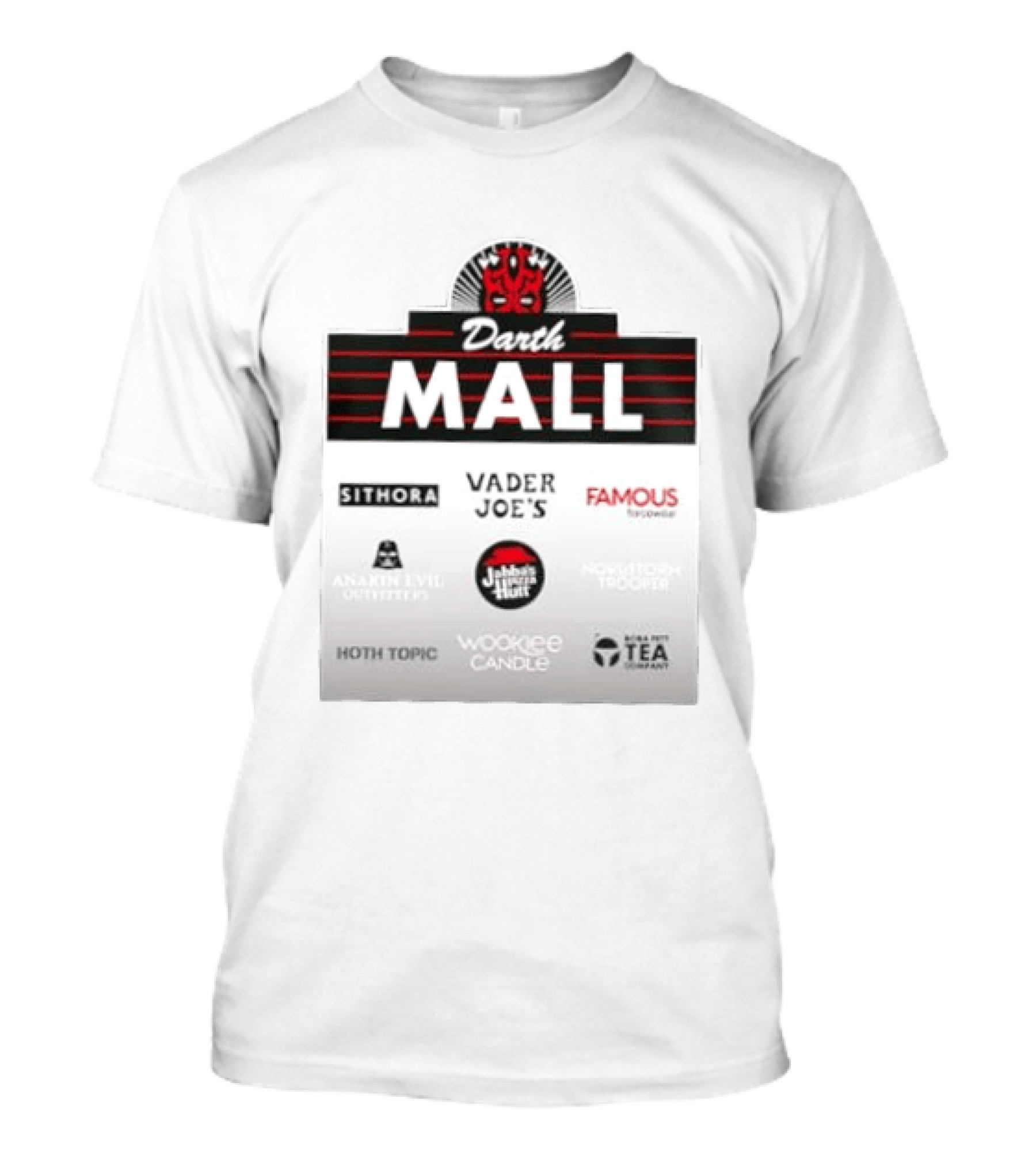 Darth Maul Sithora Vader Joe's Famous Forcewear Anakin Evil Outfitters Hoth Topic Wookiee Candle T-Shirt