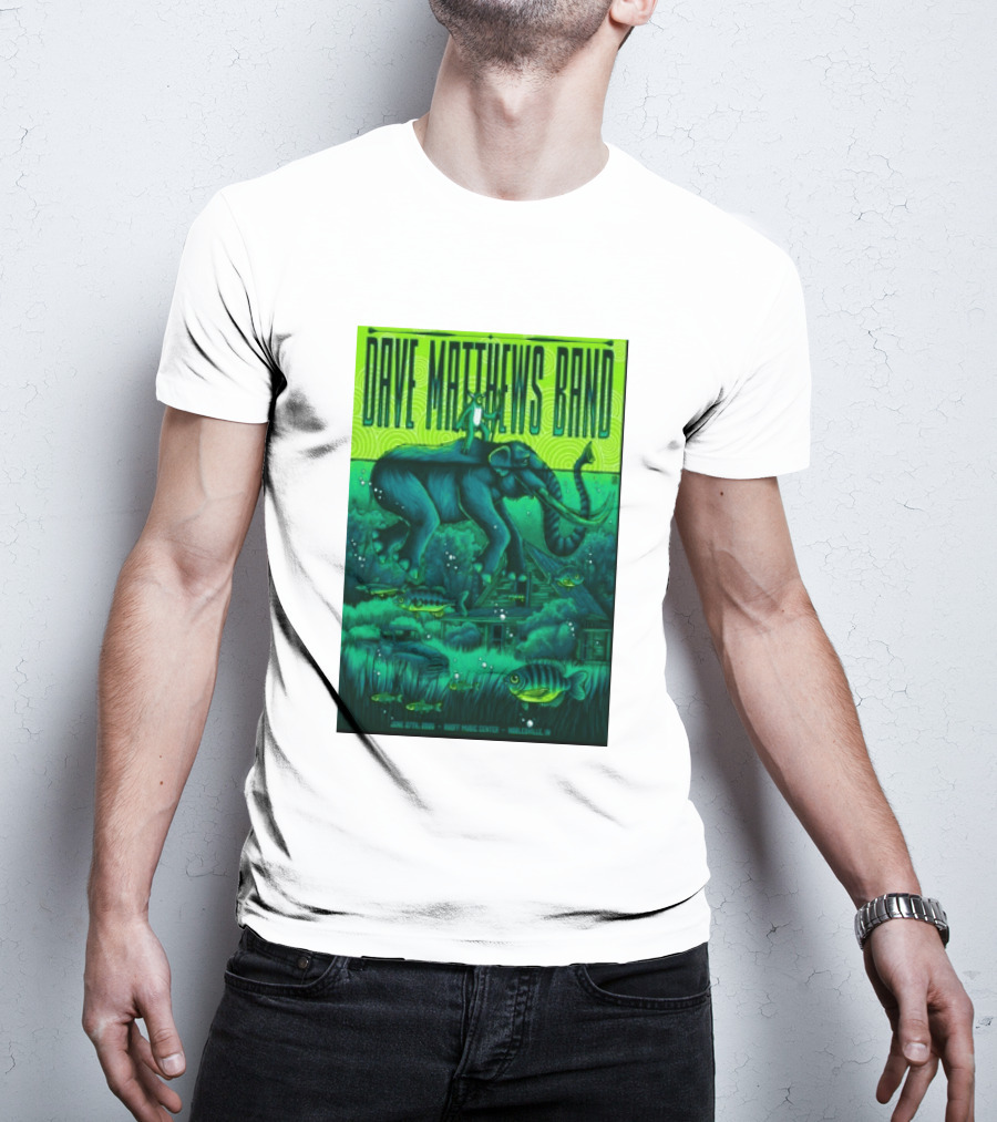 Dave Matthews Band Noblesville IN June 27 2026 Frog Elephant Lillypad Dreamscape T-Shirt
