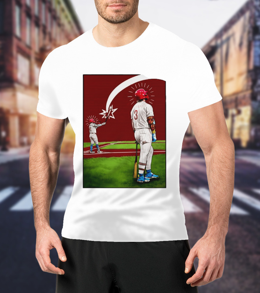 Kyle Schwarber Bryce Harper Philadelphia Phillies MLB Baseball Players T-Shirt