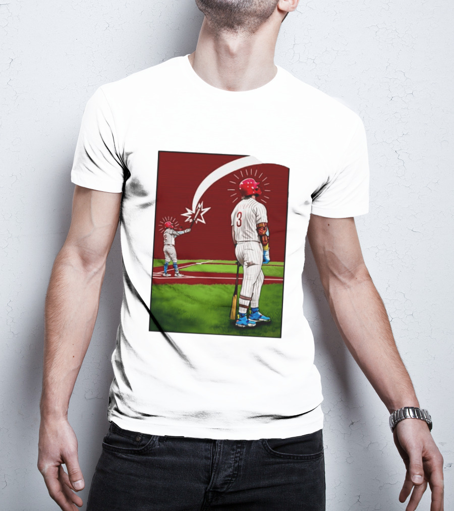 Kyle Schwarber Bryce Harper Philadelphia Phillies MLB Baseball Players T-Shirt