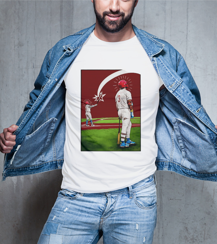 Kyle Schwarber Bryce Harper Philadelphia Phillies MLB Baseball Players T-Shirt