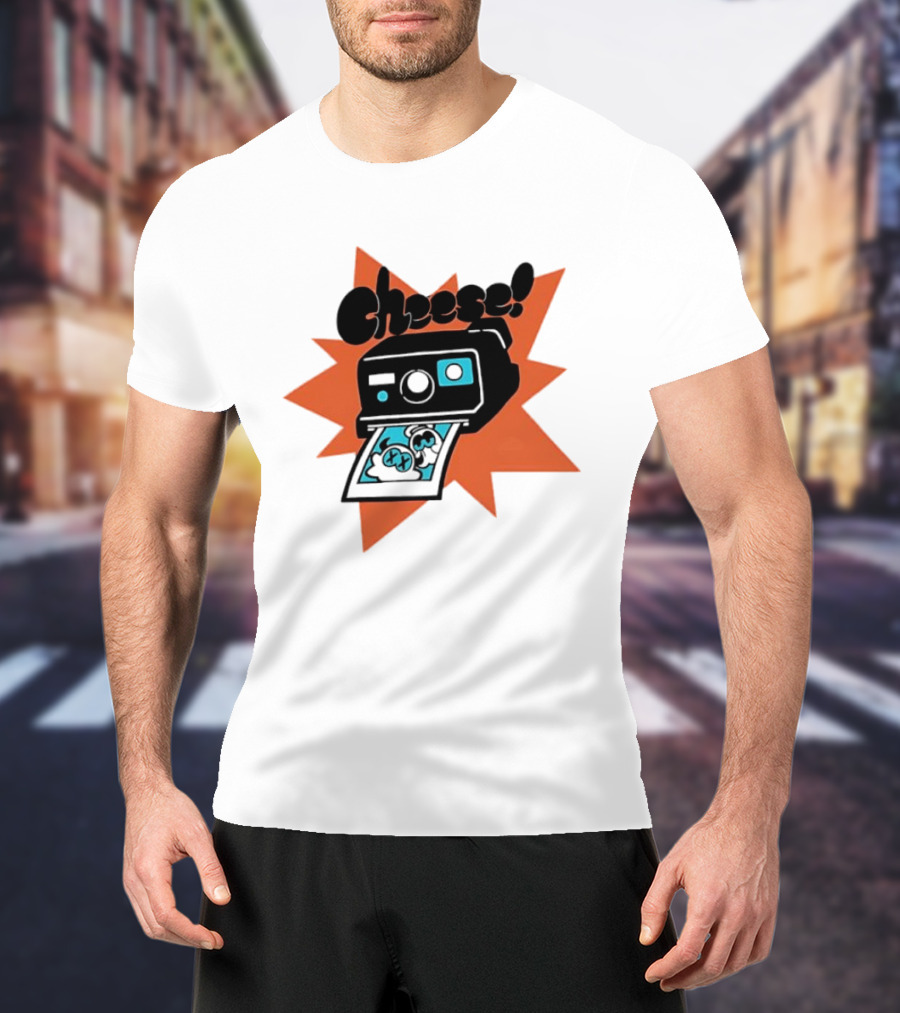 Skid And Pump Cheese Polaroid Spooky Month Camera T-Shirt