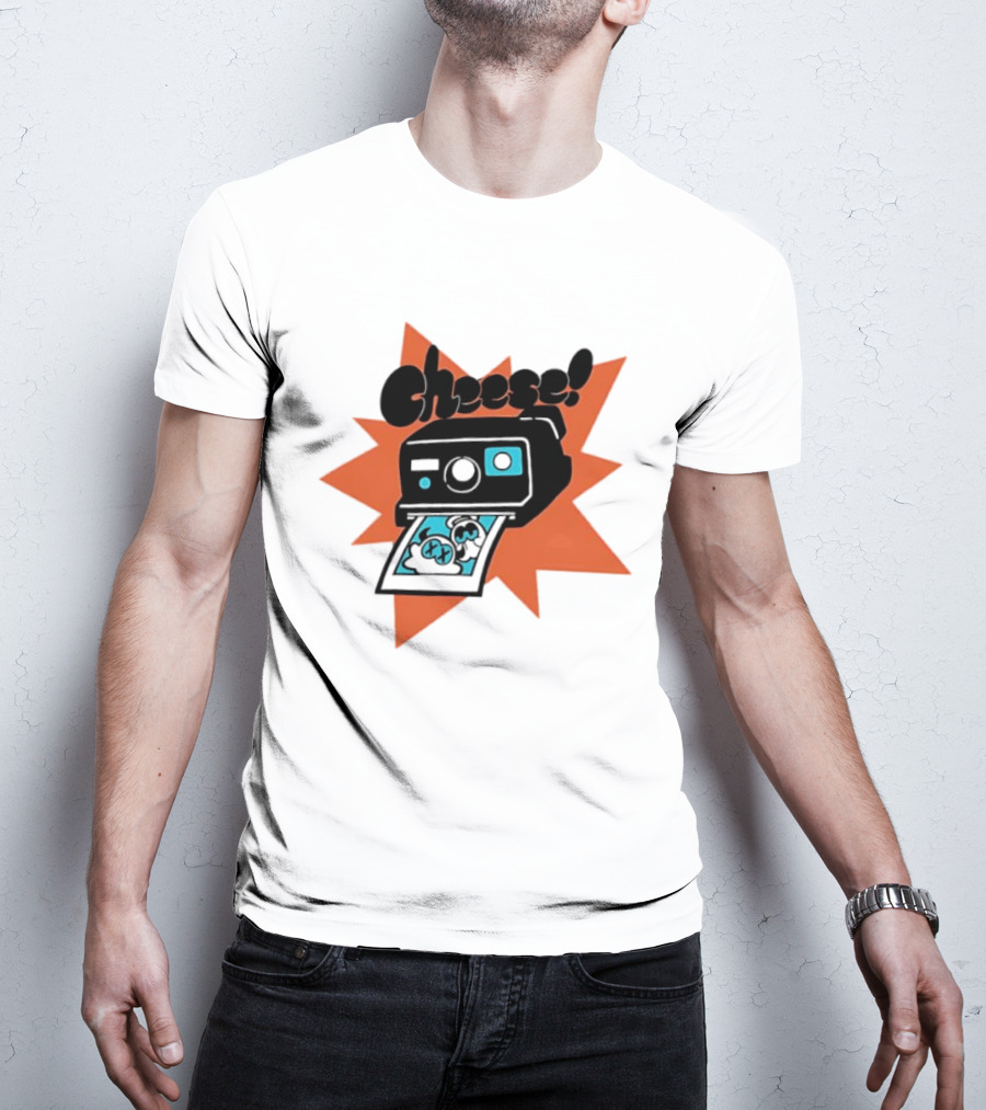 Skid And Pump Cheese Polaroid Spooky Month Camera T-Shirt