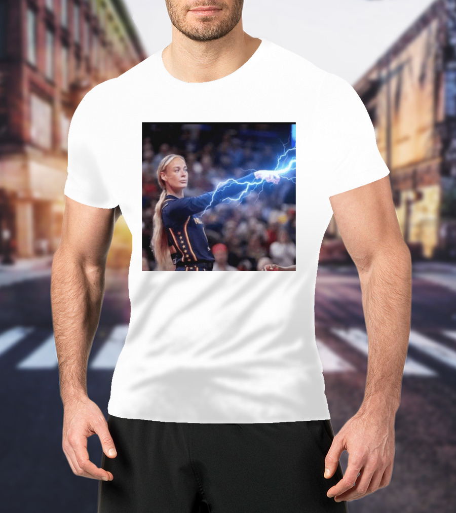 Sophie Cunningham Lightning Power Basketball Stars T-Shirt