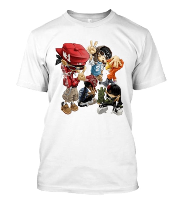 #1 Two Five Hip Hop Street Culture Characters Fashion T-Shirt