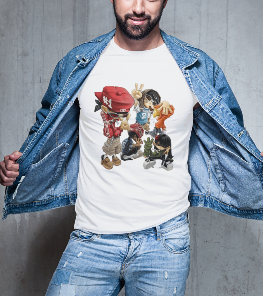 #1 Two Five Hip Hop Street Culture Characters Fashion T-Shirt