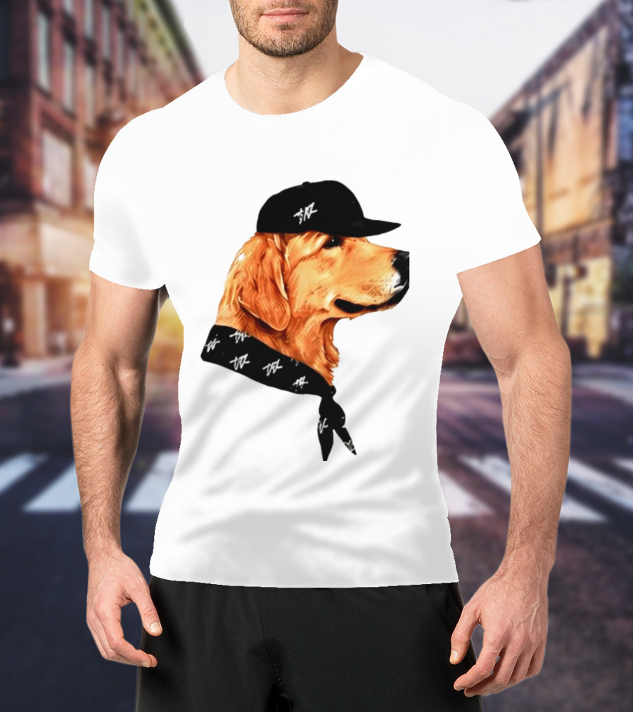 Ashton Kutcher Good Boy Dog Cap Bandana T-Shirt