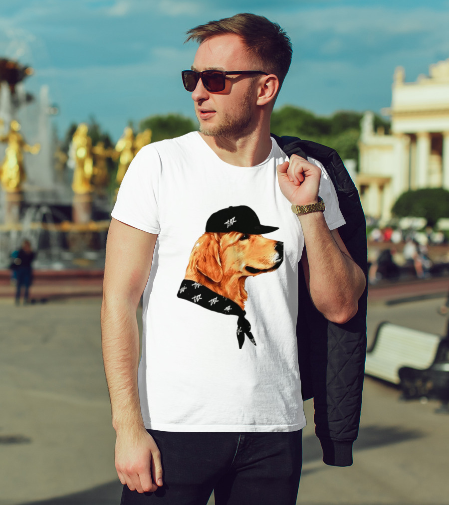Ashton Kutcher Good Boy Dog Cap Bandana T-Shirt