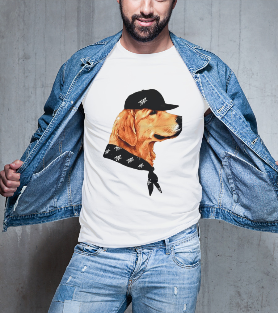 Ashton Kutcher Good Boy Dog Cap Bandana T-Shirt