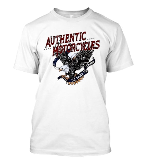 Authentic Motorcycles The Eagle Soars Alone T-Shirt