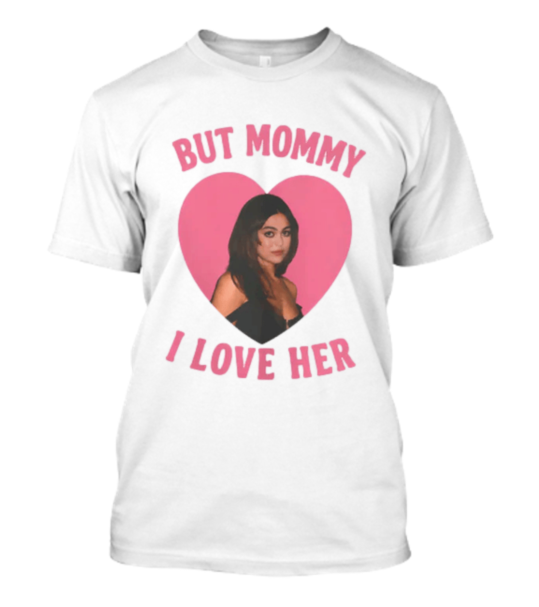 But Mommy I Love Her Pink Heart Design With Mika Abdalla Image T-Shirt