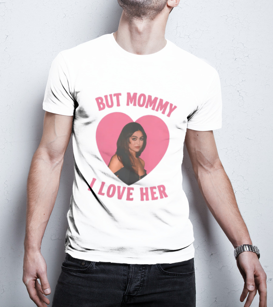 But Mommy I Love Her Pink Heart Design With Mika Abdalla Image T-Shirt