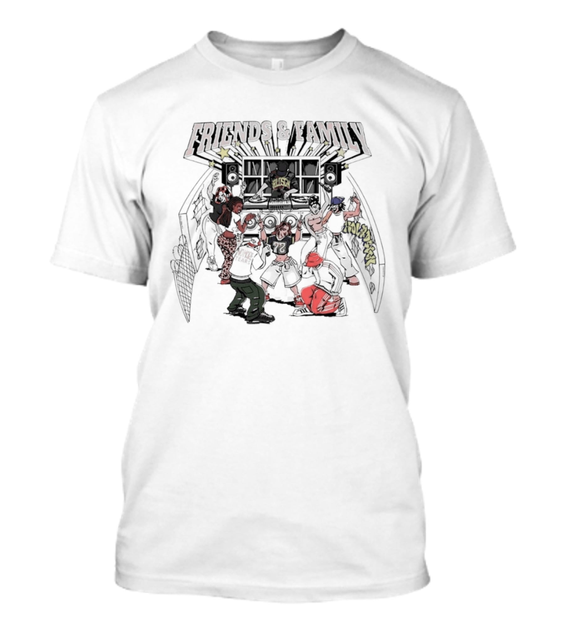 Friends And Family HILDSGN No More Tears Holyshit DJ Dance Clubbing T-Shirt