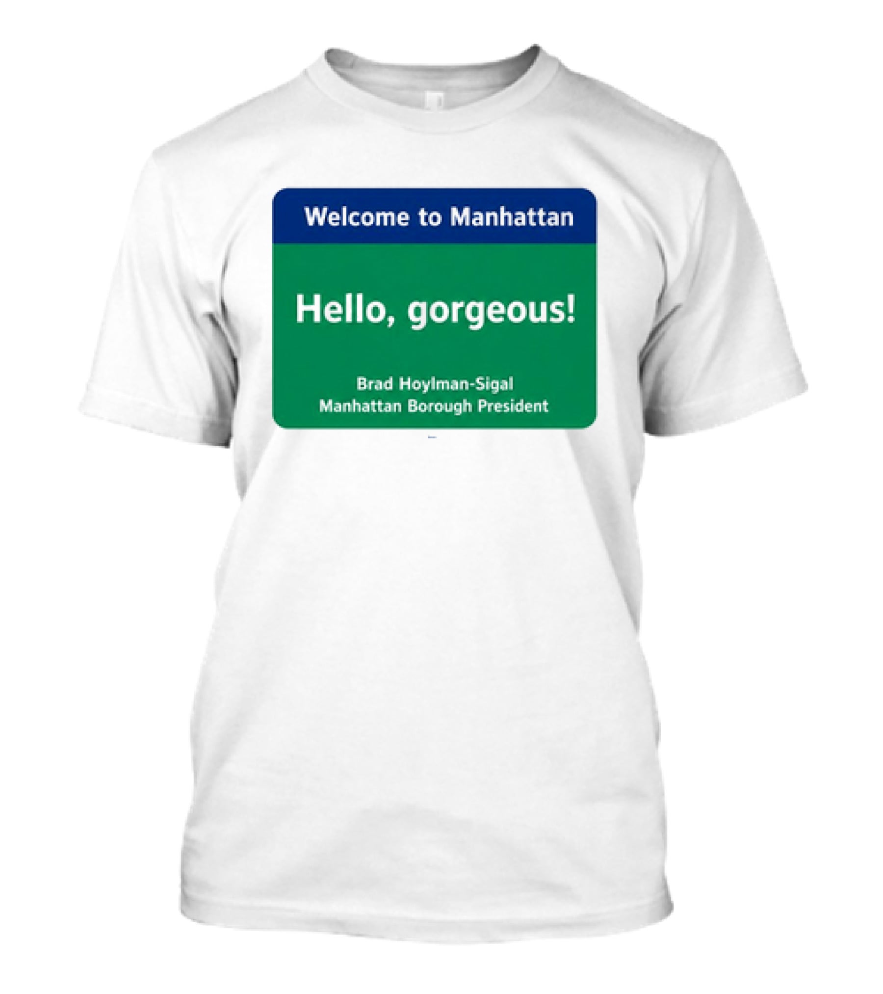 Welcome To Manhattan Hello Gorgeous Brad Hoylman Sigal New York Introduction T-Shirt
