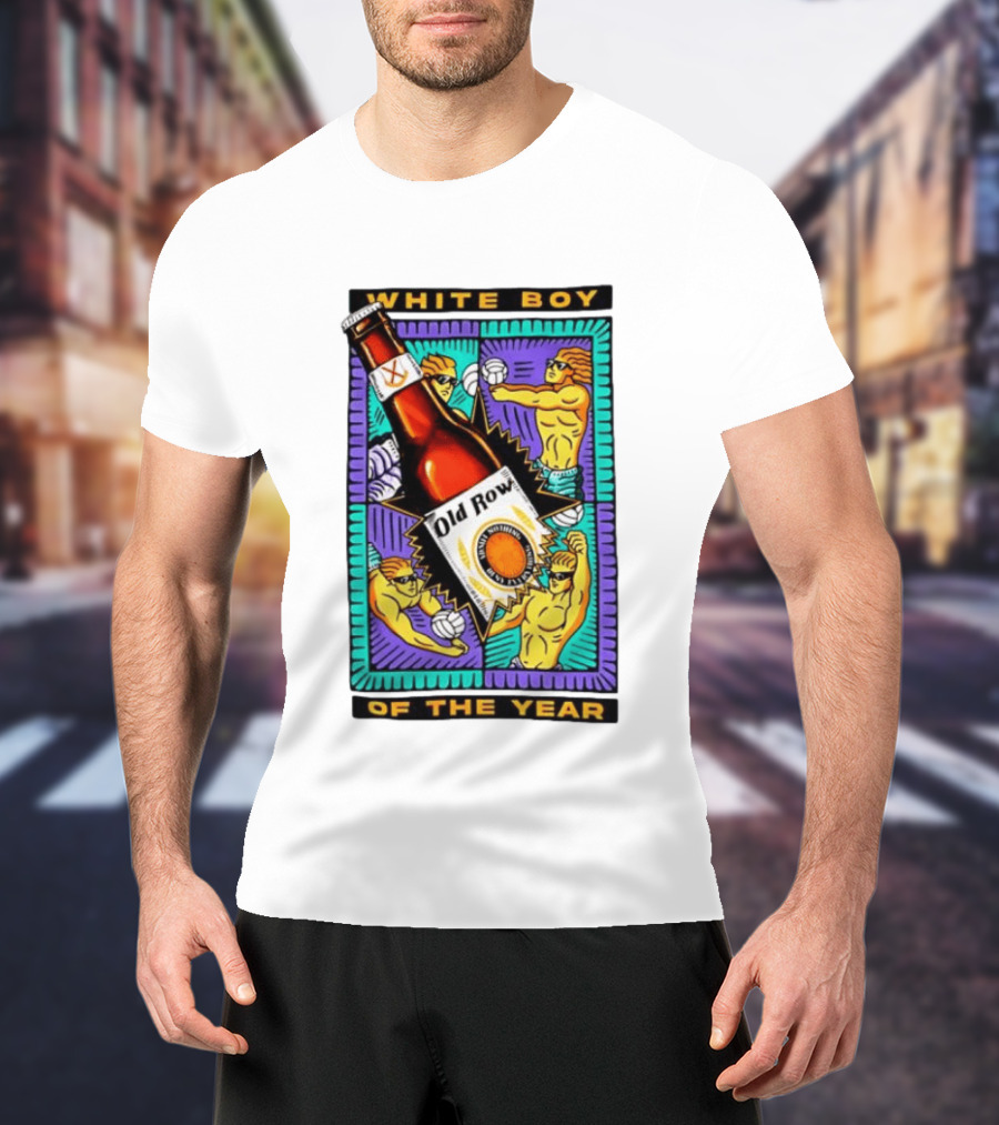 White Boy Of The Year Old Row Admit Nothing Deny Everything Volleyball T-Shirt