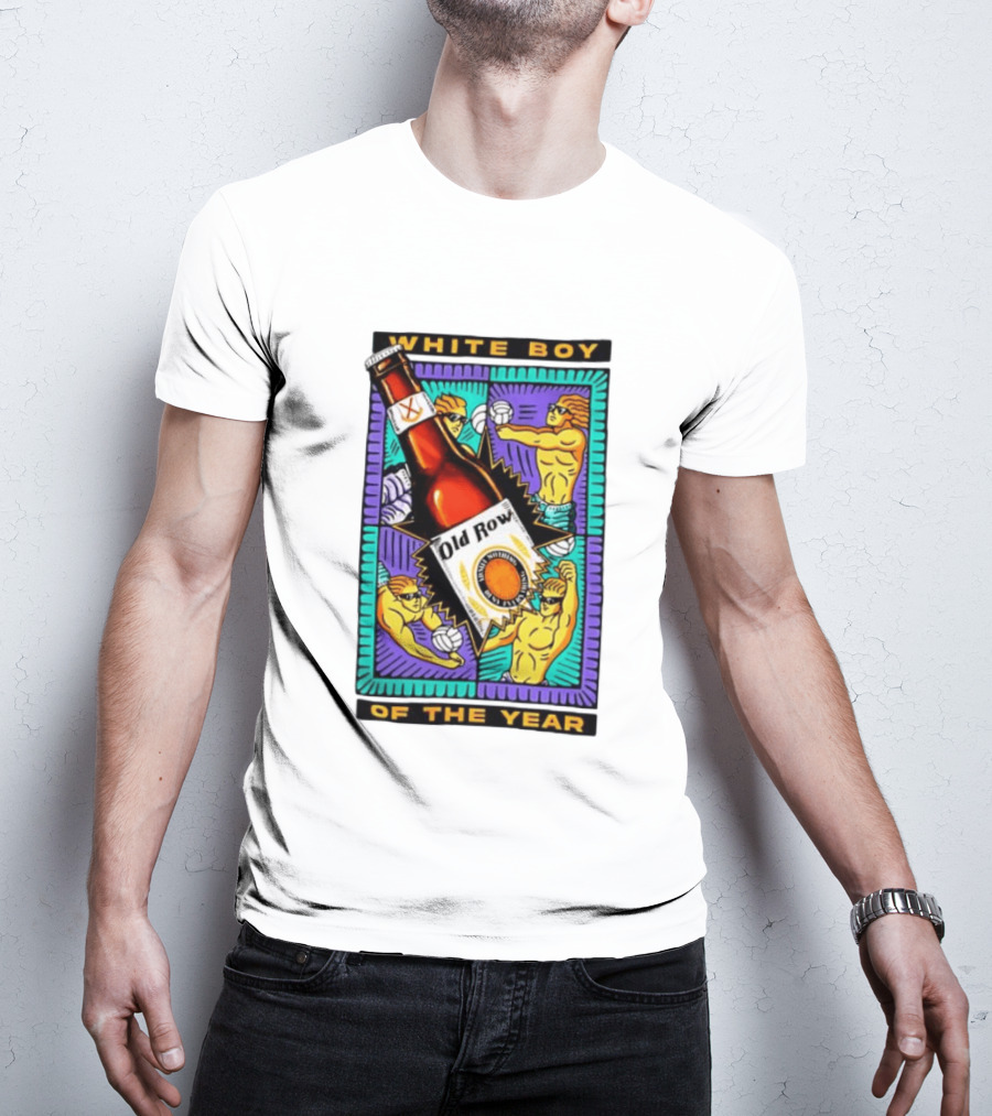 White Boy Of The Year Old Row Admit Nothing Deny Everything Volleyball T-Shirt