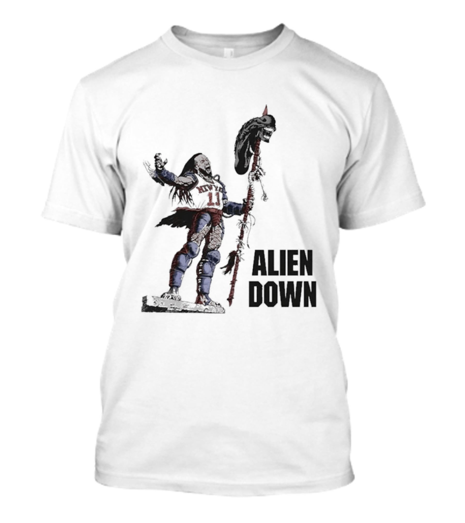 Jalen Brunson Alien Down Knicks Beat Spurs T-Shirt