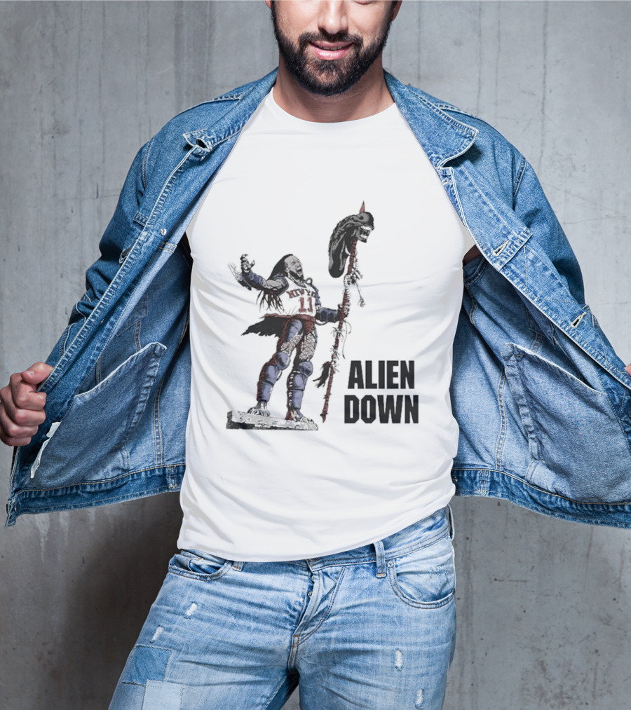 Jalen Brunson Alien Down Knicks Beat Spurs T-Shirt