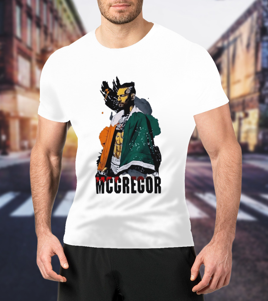 McGregor Irish Flag Warrior In The Cage T-Shirt
