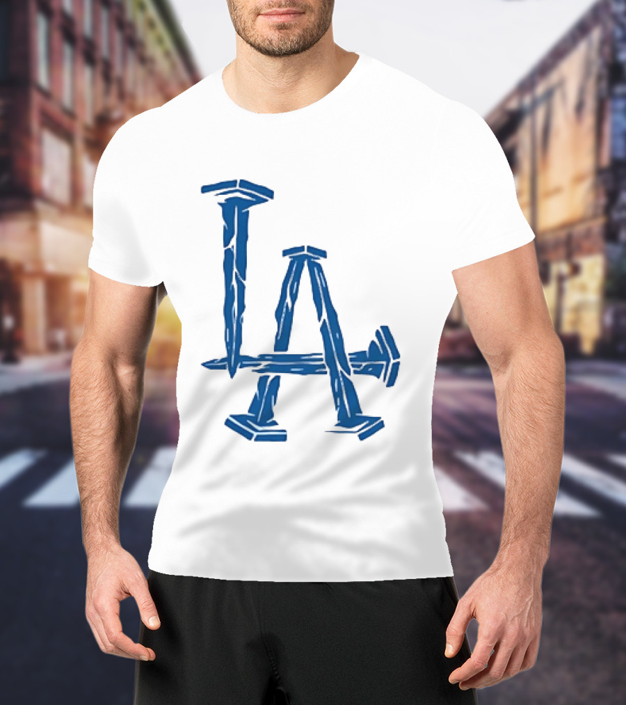 Los Angeles Dodgers LA Nails Baseball Team T-Shirt