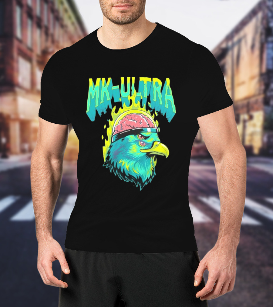 MK Ultra Eagle Brain Helmet T-Shirt