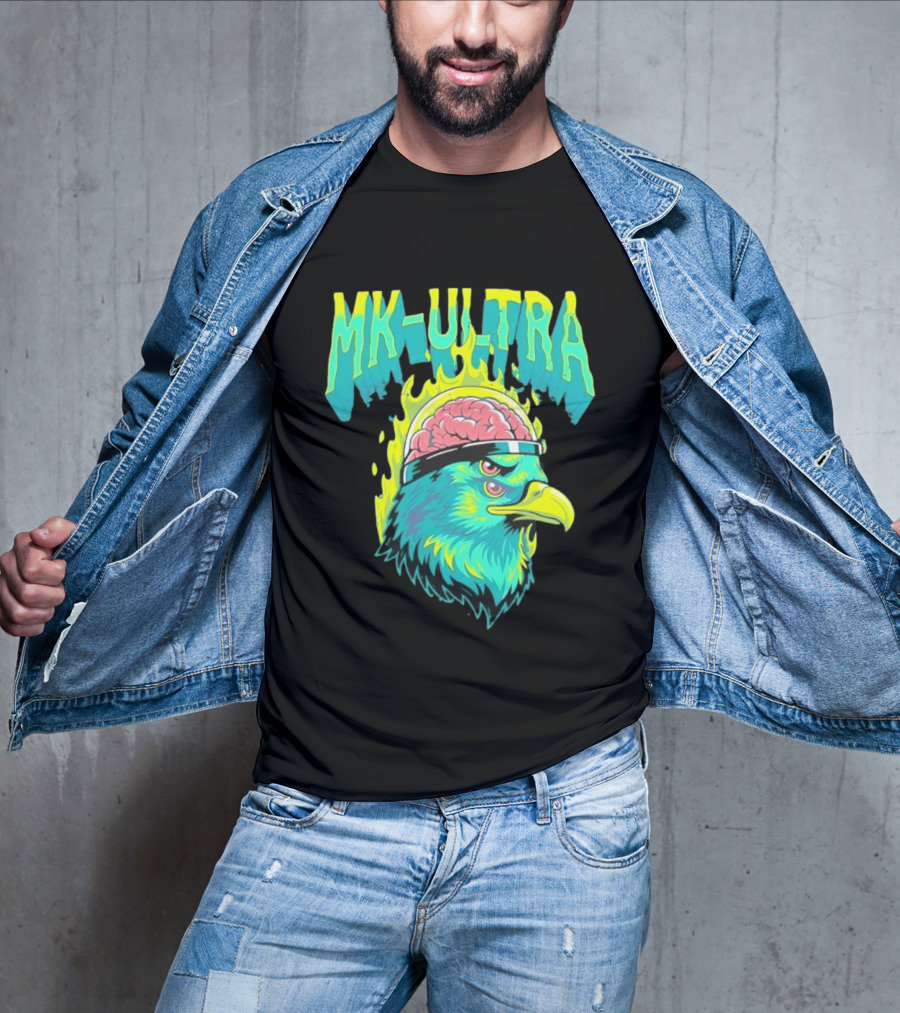 MK Ultra Eagle Brain Helmet T-Shirt