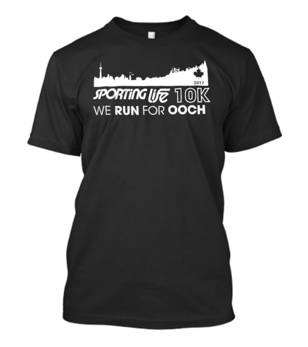 Sporting Life 10k We Run For Ooch Skyline Canada Leaf T-Shirt