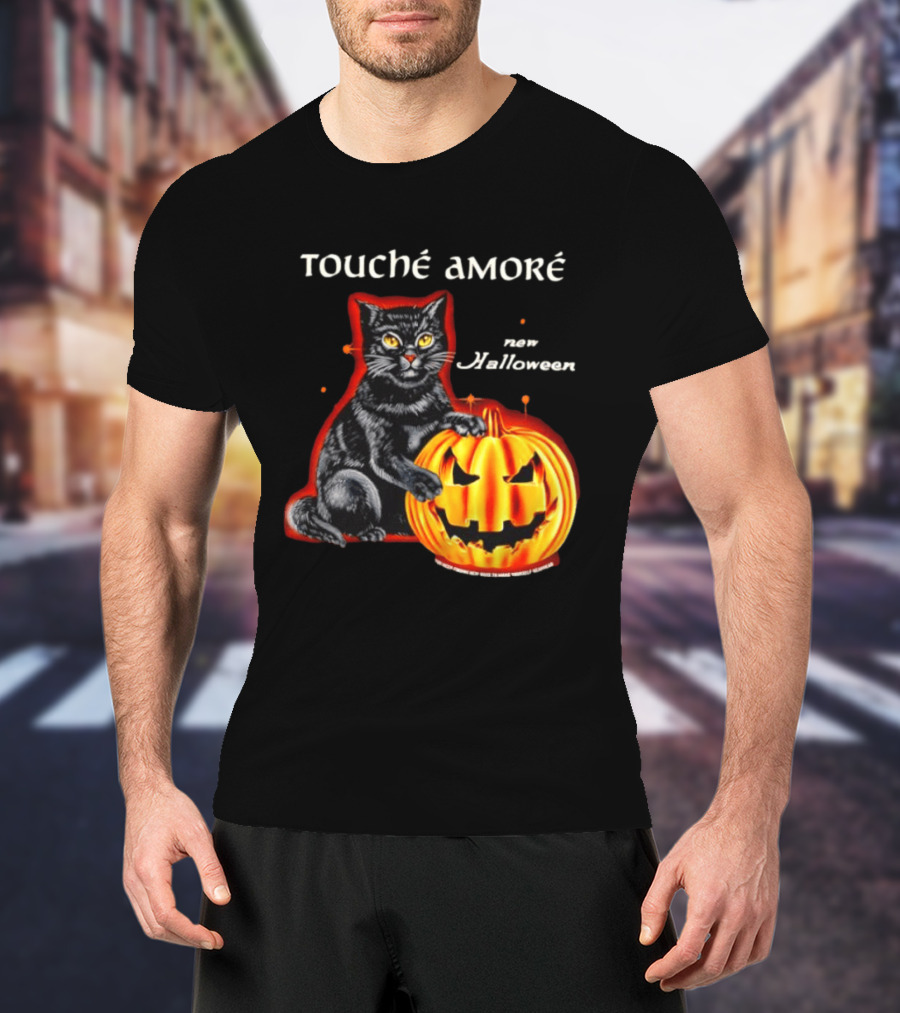 Touche Amore Black Cat Jack O Lantern New Halloween You Keep Finding New Ways T-Shirt