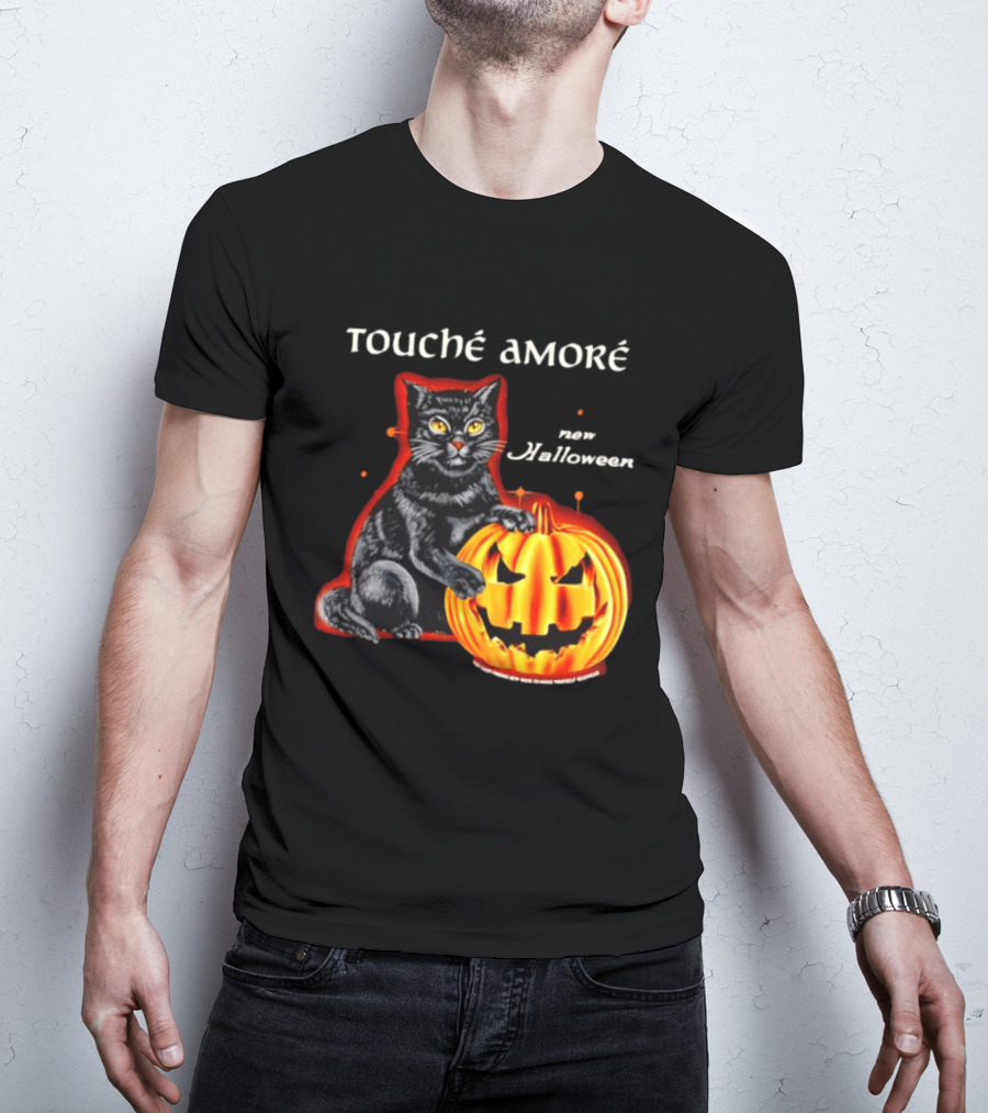 Touche Amore Black Cat Jack O Lantern New Halloween You Keep Finding New Ways T-Shirt