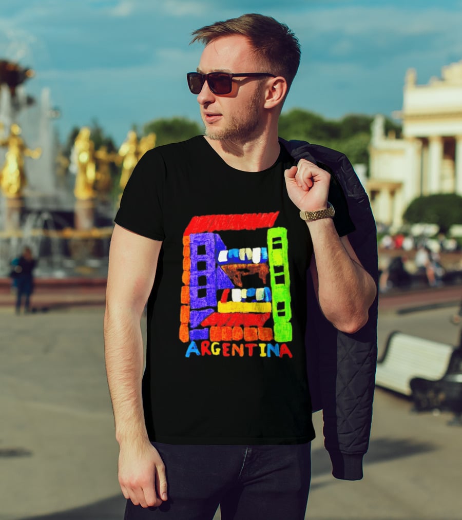Celebrate Argentina Painted Colorful Urban Architecture T-Shirt