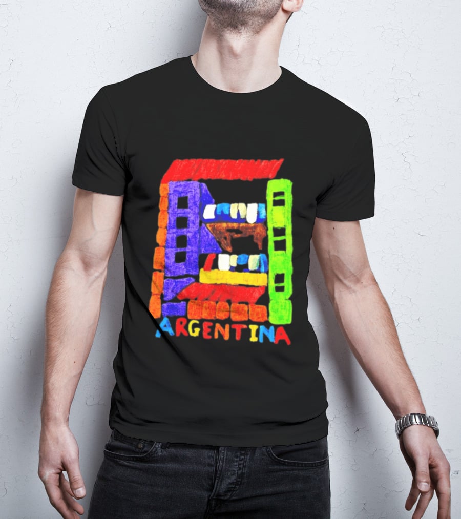 Celebrate Argentina Painted Colorful Urban Architecture T-Shirt