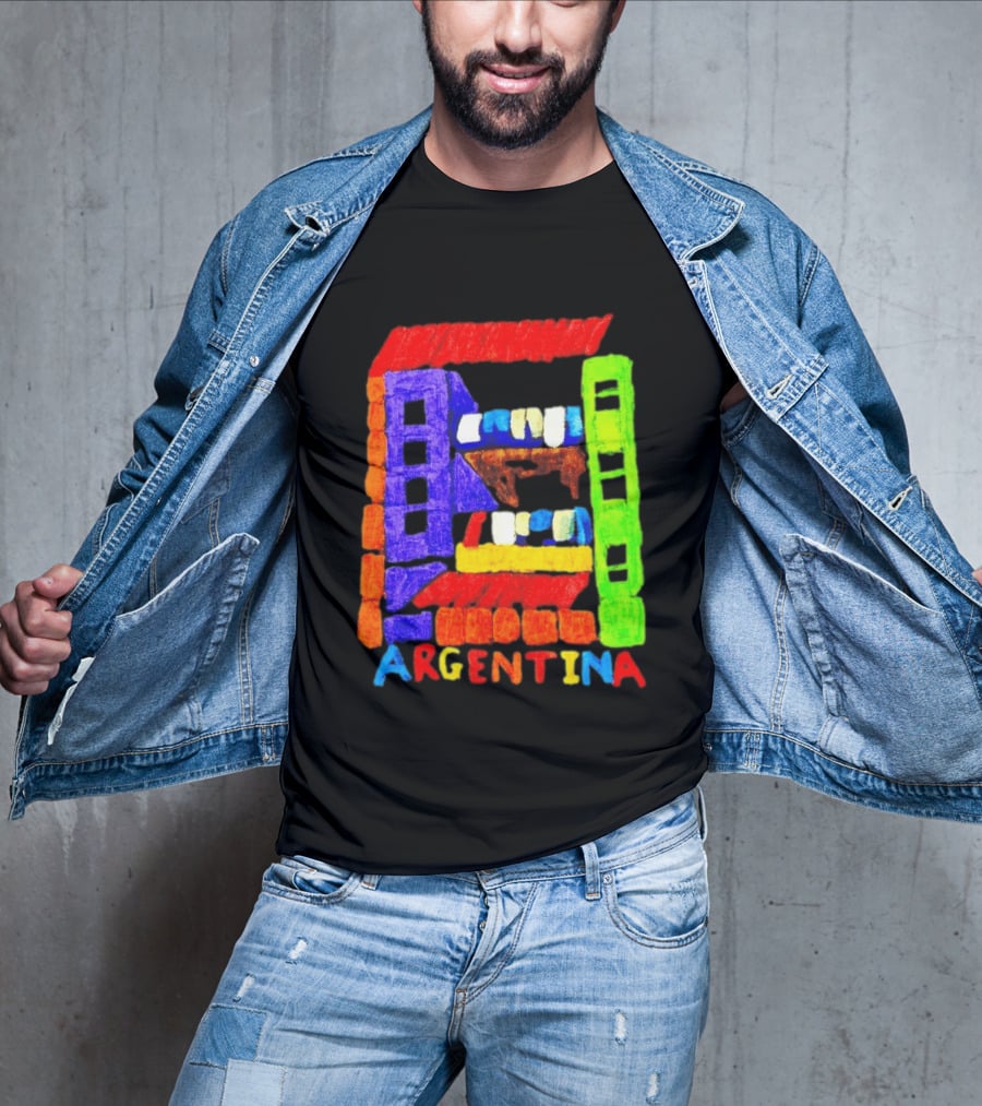 Celebrate Argentina Painted Colorful Urban Architecture T-Shirt