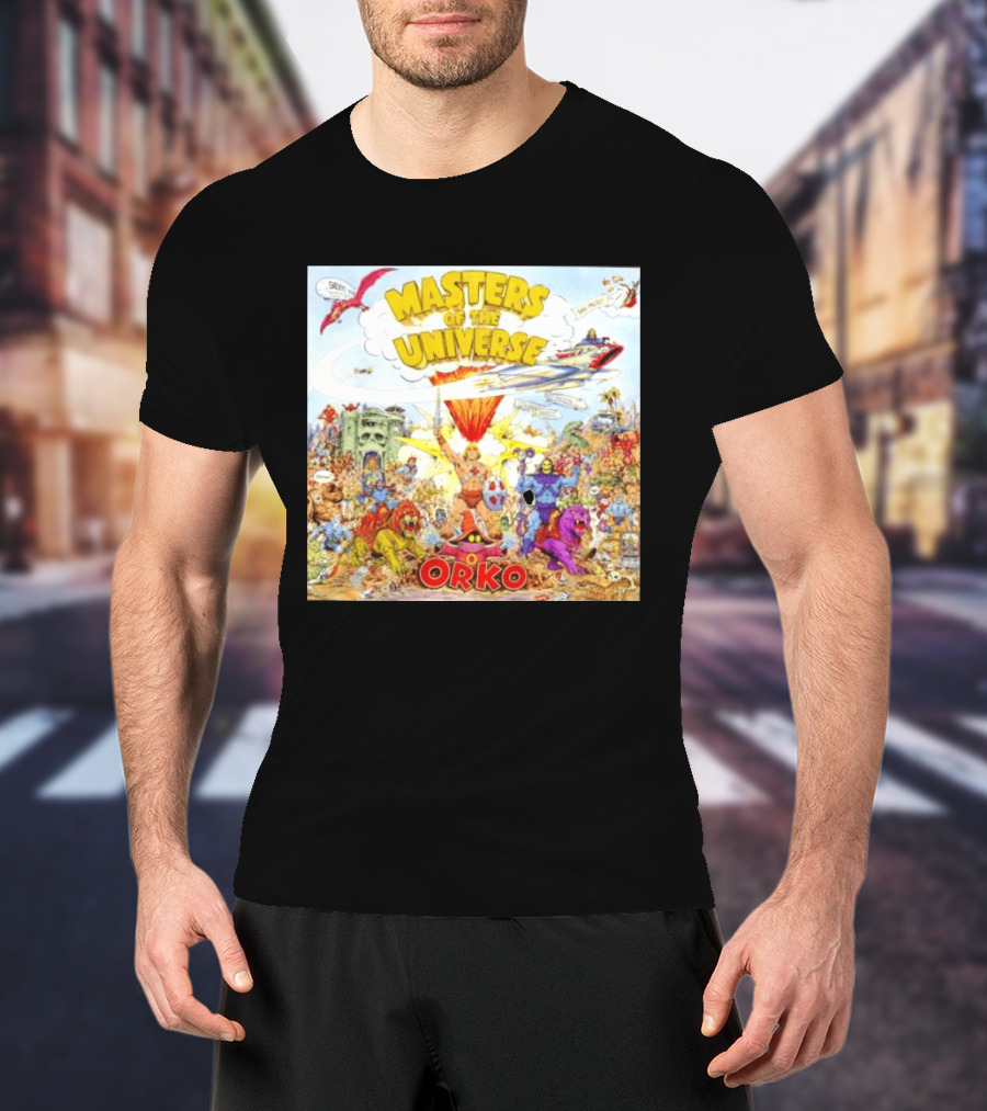 He Man Skeletal Orko Masters Of The Universe Vintage Comic Scene T-Shirt