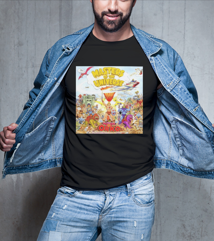 He Man Skeletal Orko Masters Of The Universe Vintage Comic Scene T-Shirt