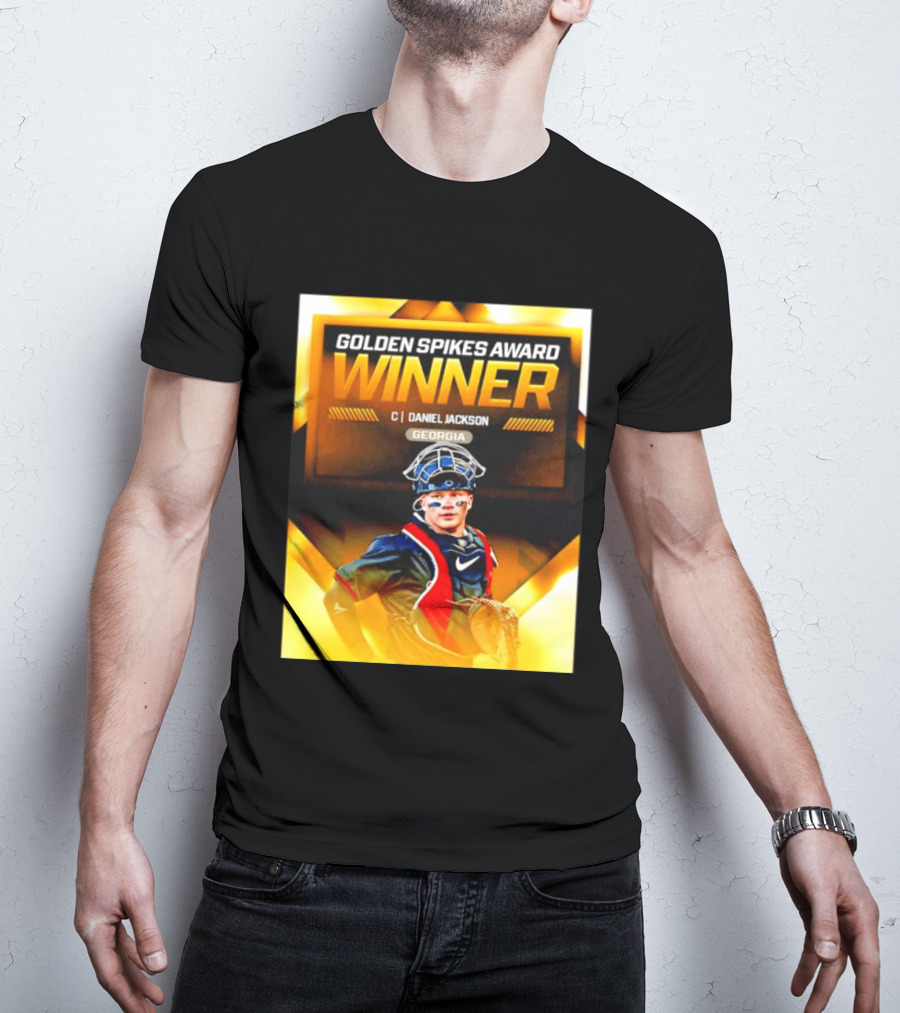 Golden Spikes Award Winner Daniel Jackson Georgia Catcher T-Shirt
