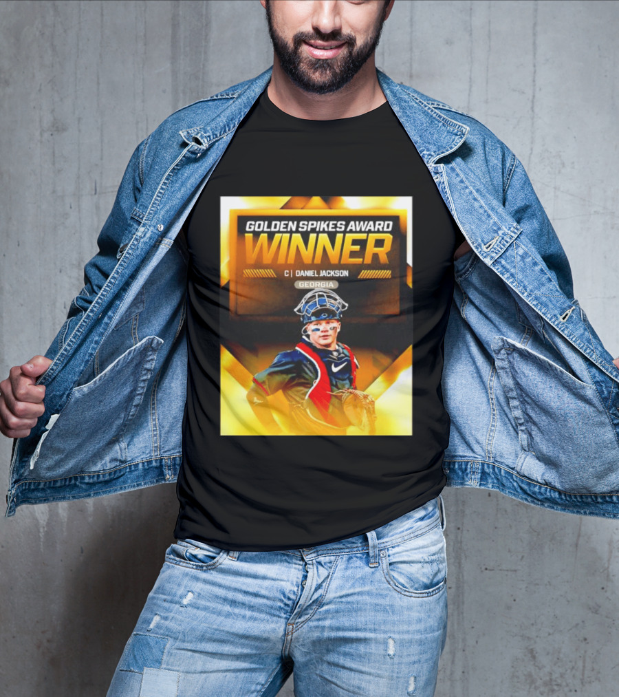 Golden Spikes Award Winner Daniel Jackson Georgia Catcher T-Shirt