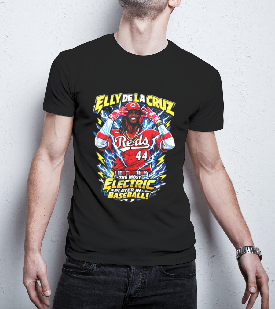 Elly De La Cruz Reds 44 The Most Electric Player In Baseball T-Shirt